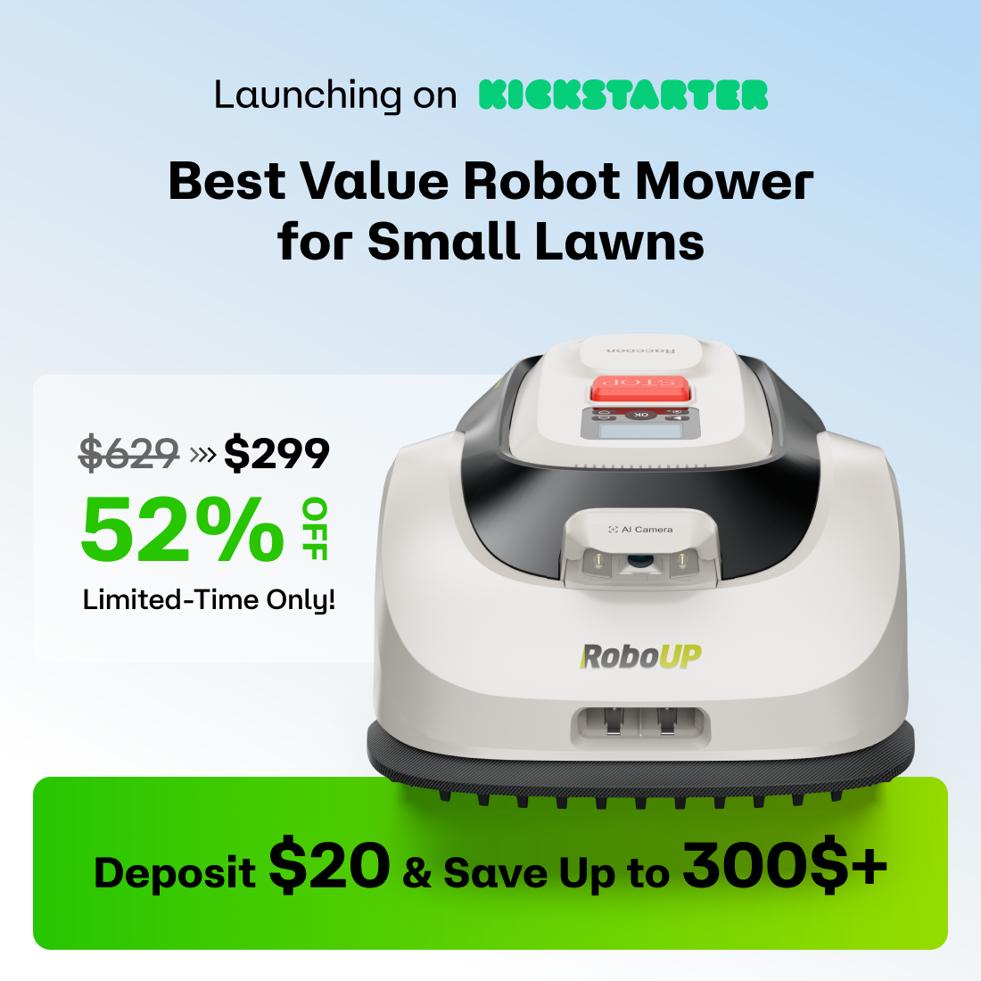 RoboUP Raccoon 2 SE – VIP Deposit ($20)