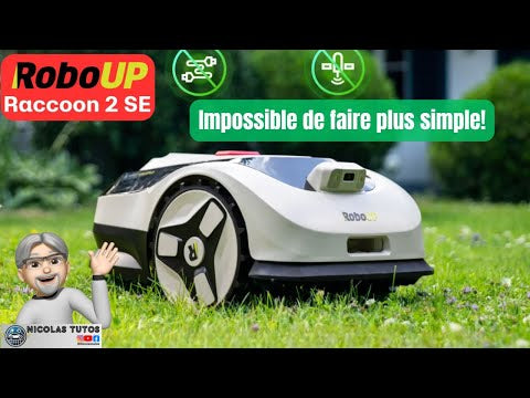 Load video: &quot;No wires, no setup, no app required. The RoboUP Raccoon 2 SE will change how you think about lawn care. Nothing could be easier.&quot; Muzain Reviews highlights the effortless experience that defines the Raccoon 2 SE — truly a mower built for simplicity.