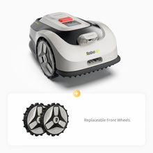 RoboUP Raccoon 2 SE Robot Lawn Mower Refurbished + Replacement Blade Kit + Replaceable Front Wheels + Garage
